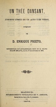 Cover of: Un the e dansant by Enrique Prieto Enri quez, Enrique Prieto Enri quez