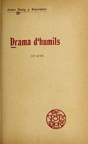 Cover of: Drama d'humils: un acte