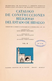 Cover of: Cata logo de construcciones religiosas del estado de Hidalgo