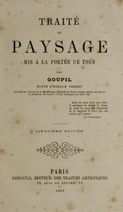 Cover of: Traité de paysage mis à la portée de tous