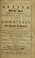 Cover of: A letter from William Penn, proprietary and governour of Pennsylvania in America, to the Committee of the Free Society of Traders of that province, residing in London ...