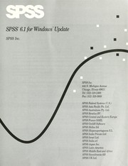 Cover of: Spss 6.1 for Windows Update (SPSS for Windows 6.1) | SPSS Inc.
