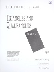 Cover of: Triangles and Quadrangles (Breakthrough to Math, Level Four, Book 2)