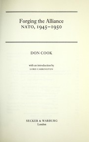 Cover of: Forging the alliance by Don Cook