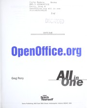 Cover of: Openoffice.org all in one | Greg M. Perry