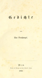 Cover of: Gedichte