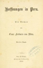 Cover of: Hoffnungen in Peru: ein Roman