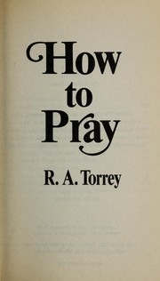Cover of: How to Pray