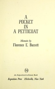 Cover of: A Pocket in a Petticoat : Memoirs