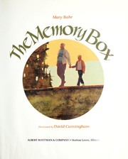 Cover of: The memory box by Mary Bahr Fritts