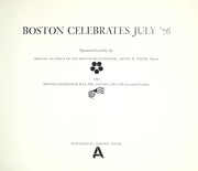 Cover of: Boston celebrates July '76