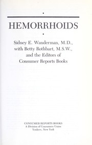Cover of: The Hemorrhoids by Sidney E. Wanderman, Betty Rothbart