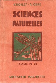 Sciences Naturelles by Albert Obré, Victor Boulet 