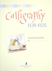 Cover of: Calligraphy for kids