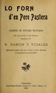 Lo forn d'en Pere Pastera by Ramon Ramon i Vidales