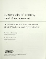 Cover of: Essentials of testing and assessment by Ed Neukrug