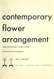 Cover of: Contemporary flower arrangement by Rae L. Goldson