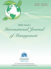 MERC Global's International Journal of Management by Dr. Vinaydeep Brar
