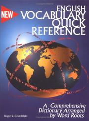 Cover of: English vocabulary quick reference