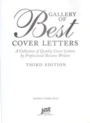 Cover of: Gallery of best cover letters: a collection of quality cover letters by professional resume writers