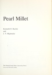 Cover of: Pearl millet