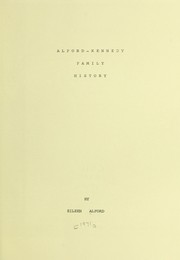 Cover of: Alford-Kennedy family history by Eileen Alford