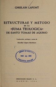 Cover of: Estructuras y metodo en la "Suma teolo gica" de Santo Tomas de Aquino