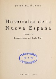 Cover of: Hospitales de la Nueva Espan a