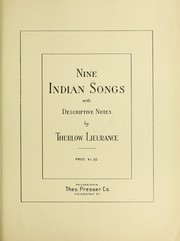 Cover of: Nine Indian songs: with descriptive notes