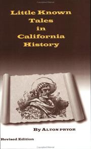 Cover of: Little Known Tales in California History