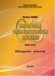 Cover of: Lucrările universitarilor bălţeni : Anuar 2009 : Bibliogr. sel. by 