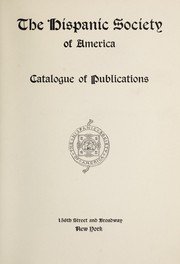 Cover of: Catalogue of publications