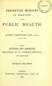 Cover of: Preventive medicine to the public health