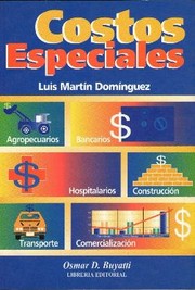 Cover of: Costos especiales by Domínguez, Luis Martín