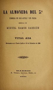 Cover of: La almoneda del 3o: comedia en dos actos y en prosa