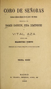 Cover of: Coro de sen oras: pasillo co mico-li rico en un acto y en prosa