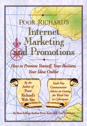 Cover of: Poor Richard's Internet Marketing and Promotions: How to Promote Yourself, Your Business, Your Ideas Online (Poor Richard's Series)