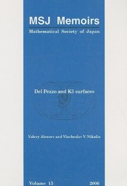 Cover of: Del Pezzo and K3 surfaces