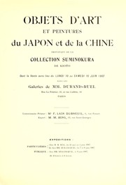 Cover of: Objects d'art et peintures du Japon et de la Chine: provenant de la collection Suminokura de kioto