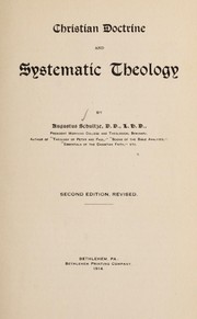 Cover of: Christian doctrine and systematic theology