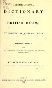 Cover of: Ornithological dictionary of British birds