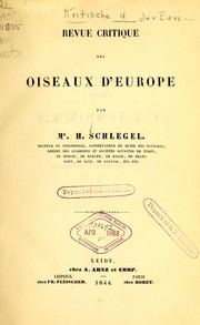 Cover of: Kritische Übersicht der europäischen Vögel: Revue critique des oiseaux d'Europe