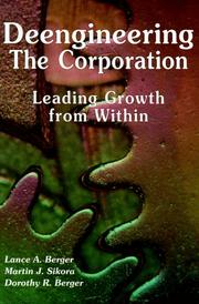 Cover of: Deengineering the corporation: leading growth from within