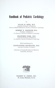 Cover of: Handbook of pediatric cardiology