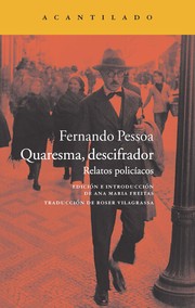Cover of: Quaresma, descifrador. Relatos policíacos
