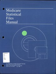 Cover of: Medicare statistical files manual
