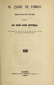 Cover of: El padre de familia: drama en tres actos y en verso