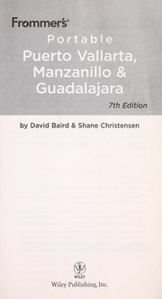 Puerto Vallarta, Manzanillo & Guadalajara by David Baird - undifferentiated