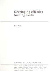 Cover of: Developing effective training skills by Tony Pont