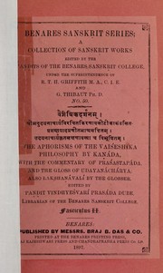 Cover of: Vaiesikadaranam